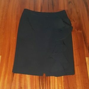 CR Black Skirt with Ruffles